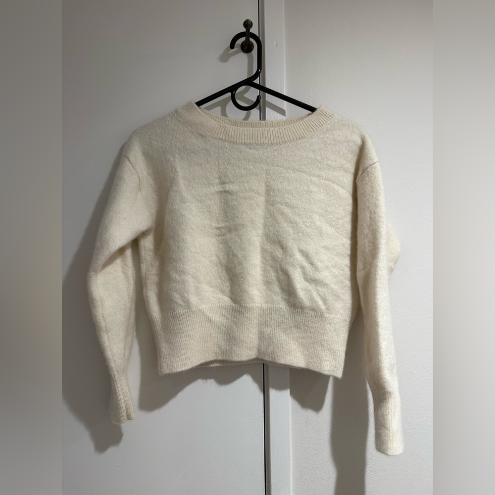 Babaton Birch White Cashmere Sweater